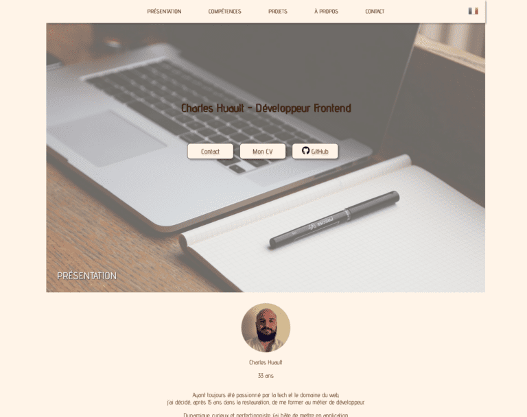 Portfolio développeur 1
